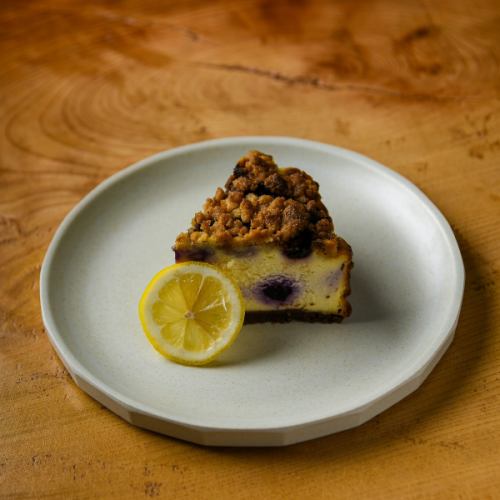 クランブルチーズケーキ