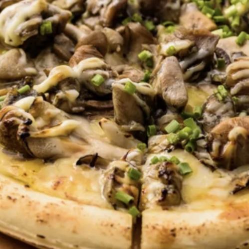 炭焼きチキンとキノコの照焼