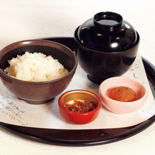 ごはんセット(ご飯・味噌汁・漬物)