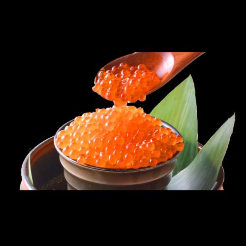Genuine salmon roe avalanche bowl that keeps pouring until it spills