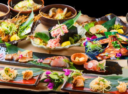Full course [Ise] Premium local fish, domestic crab, etc. 30% off if you make a reservation by the day before 6140 → 4298 *Additional orders not accepted during peak hours
