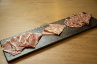 Assorted Parma prosciutto and Italian ham
