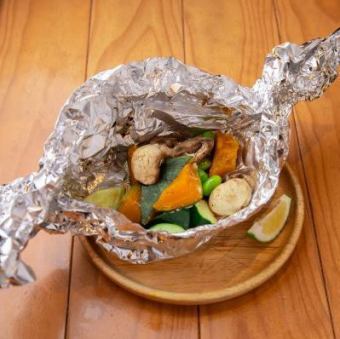 旬の野菜のホイル焼き