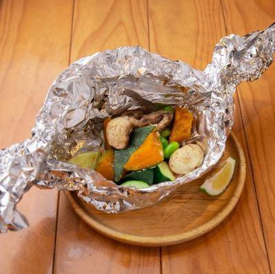 旬の野菜のホイル焼き