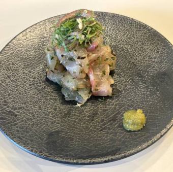 鮮魚のカルパッチョ 柚子胡椒ソース
