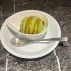 抹茶アイス黒蜜かけ
