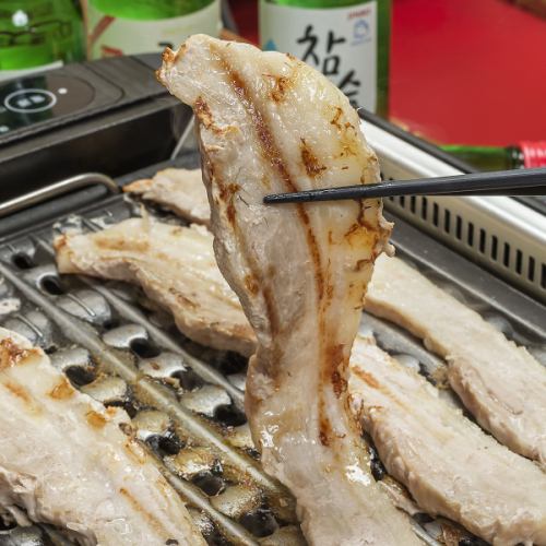 Samgyeopsal Korean food all you can eat and drink