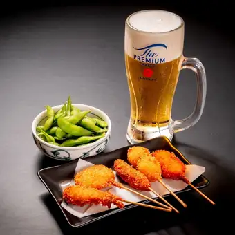 【お仕事帰りのサク飲みに！】生ビール＋枝豆＋おまかせ串盛り5点 晩酌セット