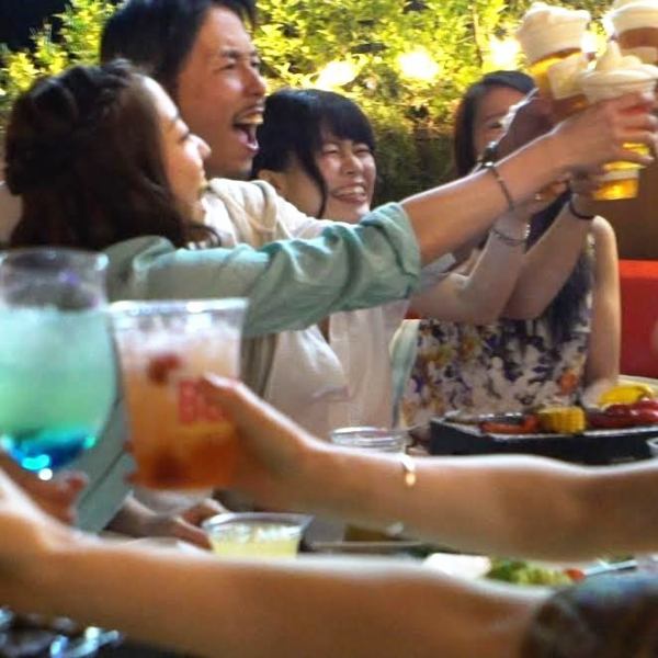 The store is located on the 7th floor of Kanazawa FORUS.The beer garden is spacious and has a total of 160 seats! We also have covered seats so you don't have to worry if it rains! Please feel free to contact us for details. Come and have a great time with your family and friends.