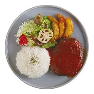 プレートデミグラス＆ハンバーグ