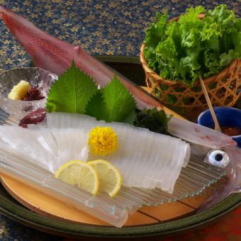  【雪会席】～いか活造り、活魚活造り1種、季節の料理他全12品～ 