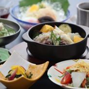 Grilled hotpot set (with coffee) 3,080 yen (tax included)