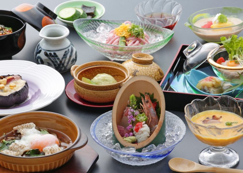 Seasonal limited edition! 10 dishes in total, seasonal Kappo Kaiseki, 8,470 yen (tax included)