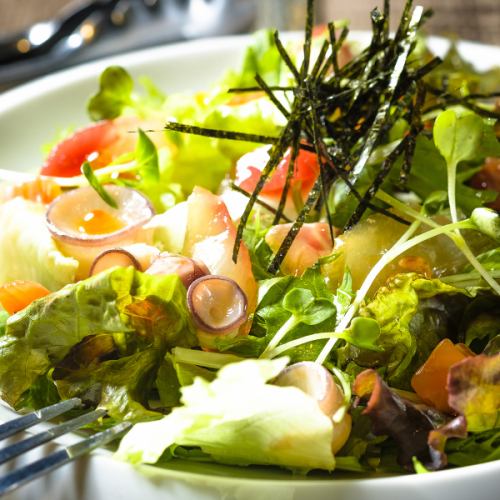 Pickled seafood chirashizushi salad
