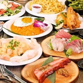 [Delicious sashimi & large shrimp sweet chili] 8 dishes in total + 2 hours of all-you-can-drink included★3 hours available with limited coupon