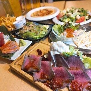 [Japanese Black Beef Roast Beef & White Fish Fritto] All 8 dishes with 2 hours all-you-can-drink included★3 hours all-you-can-drink with coupon