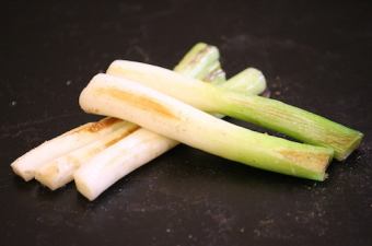 Kujo white leek grilled with salt