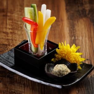 野菜スティック ～特製鶏ひき肉のマヨ味噌～