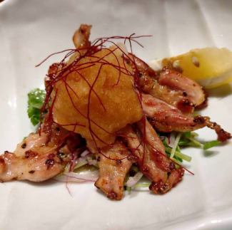 鶏セセリの塩炒め おろしポン酢