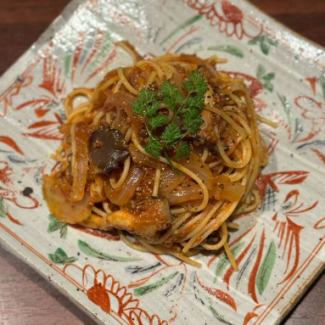 牛タンミンチの生パスタ　～自家製牛タントマトソース～