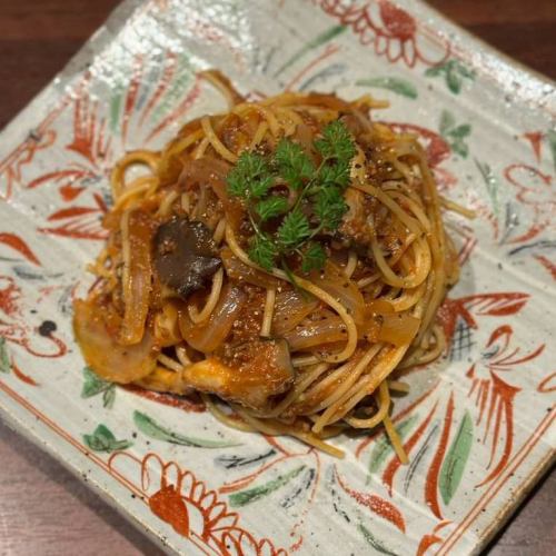 牛タンミンチの生パスタ　～自家製牛タントマトソース～