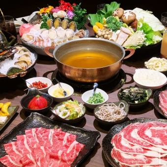 【生ビール付き】国産しゃぶしゃぶコース！4980円→3980円