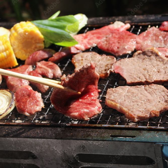 【生ビール付き2時間飲み放題付】BBQコース全8品！3980円