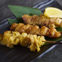 Assortment of 3 types of yakitori