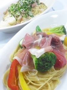 生ハムのぺペロンチーノ