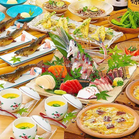 7・8月限定【和の伝統コース】刺身7種・冷しすだち蕎麦など!2h飲放付〈樽生ビールOK〉5500円(税込)