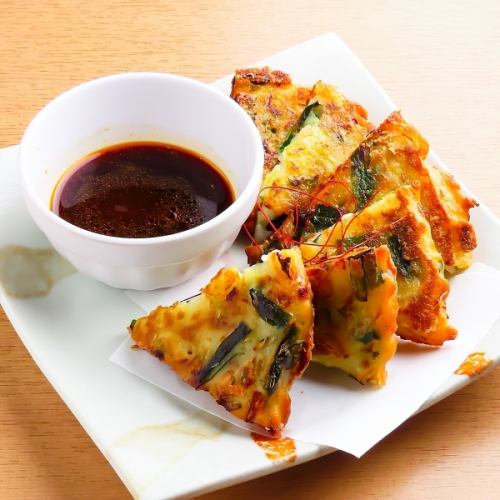 イカとニラのチヂミ