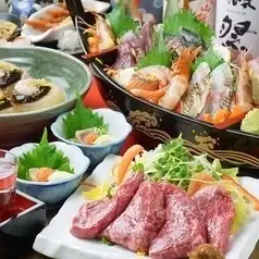 【大関コース】静岡甘だれ鶏皮串、静岡おでん盛り合わせ等【全9品】90分飲み放題付5000円(税込)