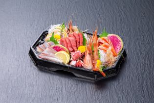 Assorted sashimi directly from the market