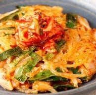 Large size chive kimchi pancake