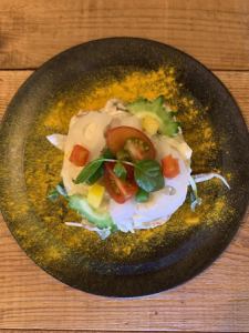 エビとホタテのわさびタルタル