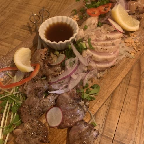 本日の炙り盛り合わせ。