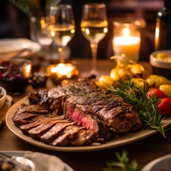 【本店烤肉◆簡單易做！ 】烤牛肉、迷迭香雞肉、馬鈴薯「2小時無限暢飲」