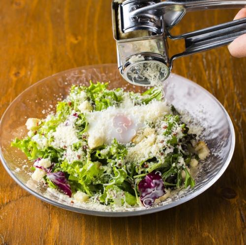 All-you-can-sprinkle Parmesan, the king of Italian cheese!!Caesar salad
