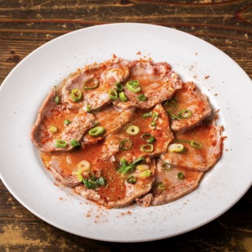 豚タンのカルパッチョ レモンソース