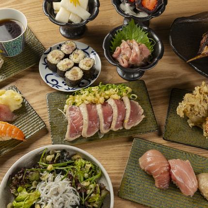 【２H飲み放題付き】国産本鮪と天ぷらの高級コース「国産本鮪天ぷらコース」【全11品】