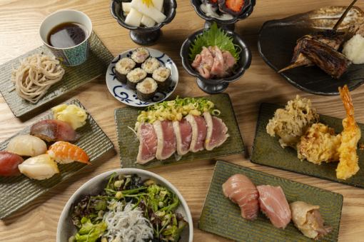 【２H飲み放題付き】国産本鮪と天ぷらの高級コース「国産本鮪天ぷらコース」【全11品】