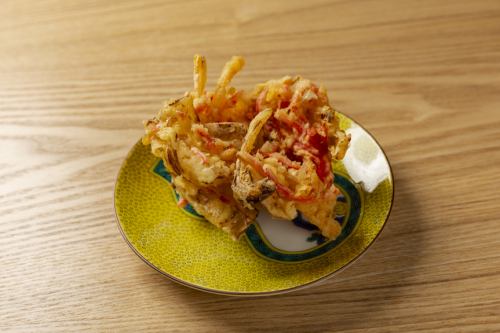 紅生姜と玉ねぎのかき揚げ