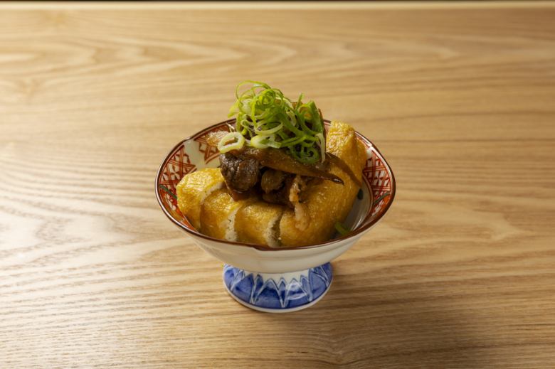 牛しぐれ煮と栃尾揚げ