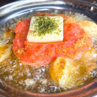 明太じゃがバターのアヒージョ