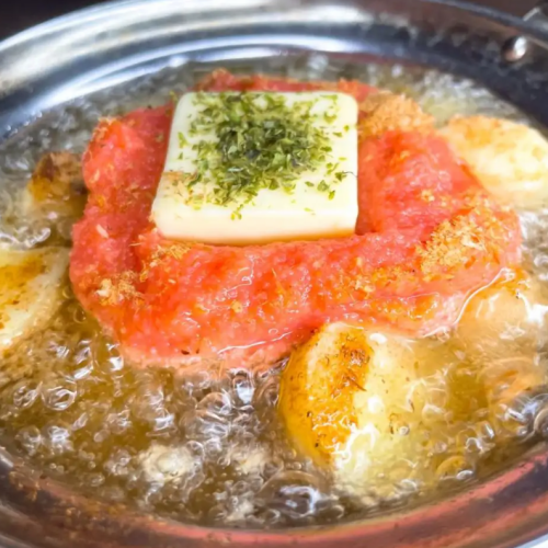明太じゃがバターのアヒージョ
