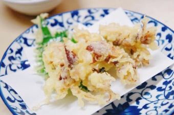 ホタルイカの天ぷら