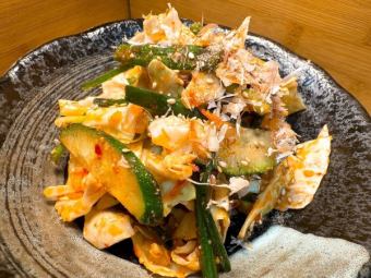 新鮮野菜の生キムチ