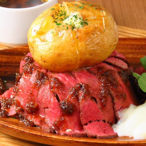 自家製ローストビーフ丼プレート