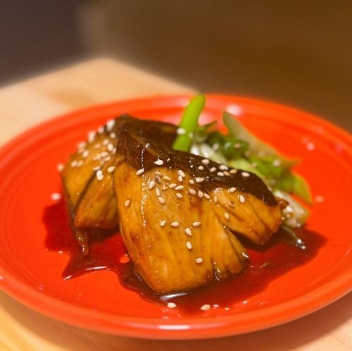 鰤照りと藁焼き九条葱