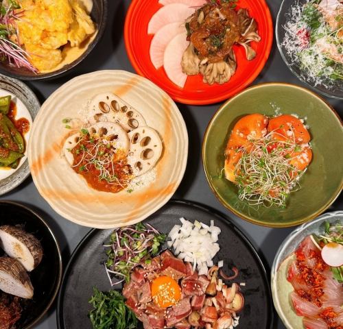 季節の野菜と鮮魚メニュー